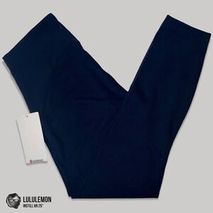 LULULEMON INSTILL HIGH RISE TIGHT 25” IN TRUE NAVY WOMEN SIZE 8 LEGGINGS PETITE